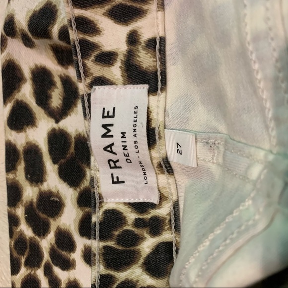 Cheetah Print Frame Jeans - Picture 3 of 5